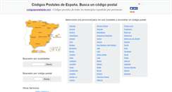 Desktop Screenshot of codigospostalesde.com
