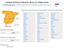 Tablet Screenshot of codigospostalesde.com